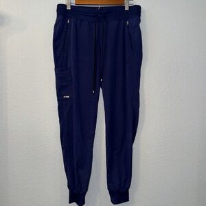 Grey's Anatomy Barco Navy Blue Scrub Jogger Pants Spandex Stretch Cargo Small